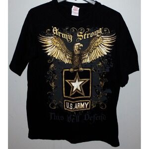 Vintage U.S. US USA Army Strong This Well Defend Graphic T Shirt T-Shirt Size XL